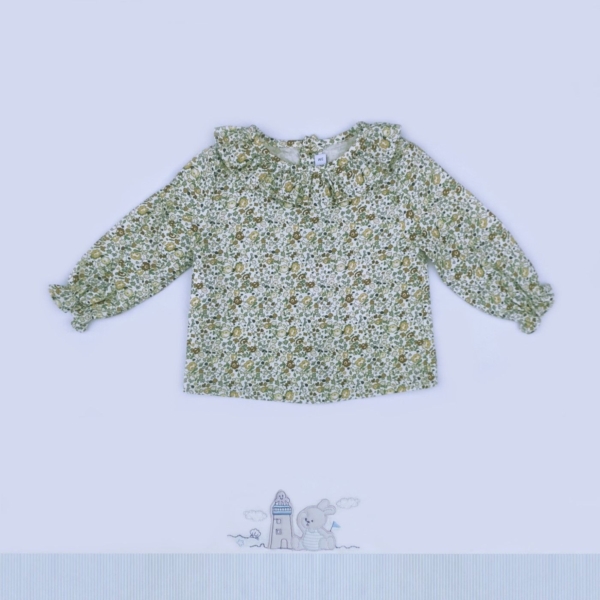 Blusa manga larga niña PALOMA DE LA O estampado Liberty